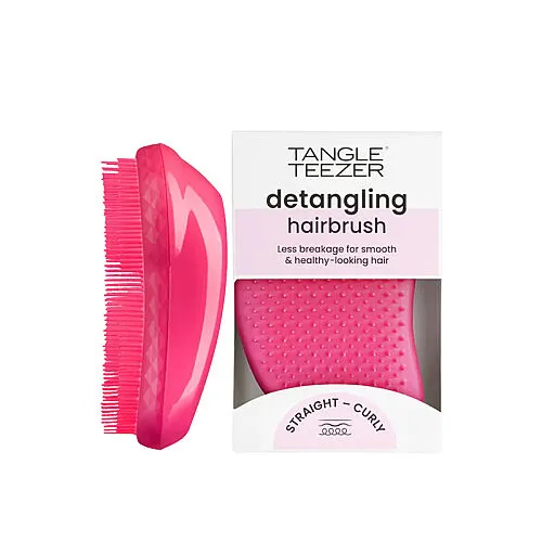 Tangle Teezer Original Pink Fizz Düz-Kıvırcık Saçlar için Saç Fırçası-Tarak