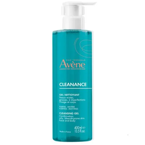 Avene Cleanance Yağlı ve Akneye Eğilimli Ciltler için Matlaştırıcı Yüz Temizleme Jeli 400 ml