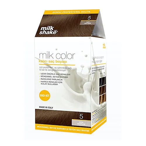 Milk Shake Milk Color Kalıcı Saç Boyası 5 - Açık Kestane