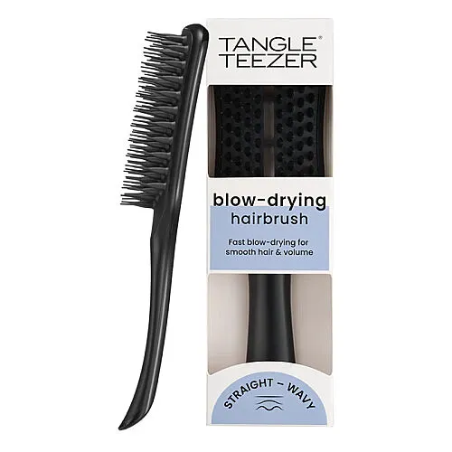 Tangle Teezer The Ultimate Blow Dry Jet Black Tüm Saç tipleri için Saç Şekillendirici Fön Fırçası-Tarak