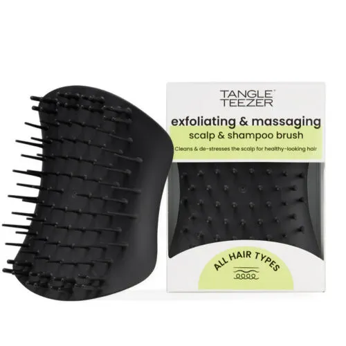 Tangle Teezer Scalp Brush Black Masaj ve Saç Fırçası-Tarak Islak Kullanım - Tüm Saç Tipleri
