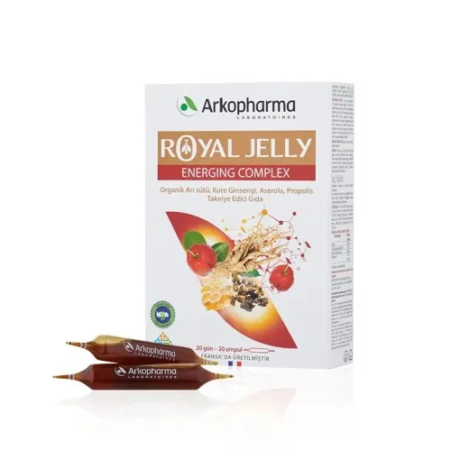 Arkopharma Royal Jelly Energing Complex Takviye Edici Gıda 20 Ampul