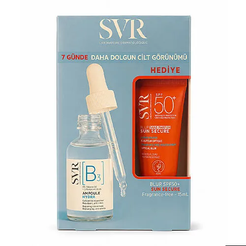 SVR B3 Ampoule Hydra Serum 30 ml + SVR Sun Secure Blur SPF50+ 15 ml HEDİYE