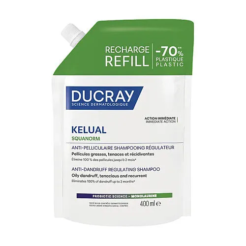 Ducray Kelual Squanorm Yağlı Saçlar için Kepek Karşıtı Şampuan 400 ml -  Refill
